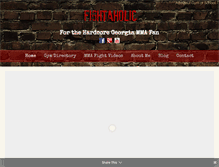 Tablet Screenshot of fightaholic.com